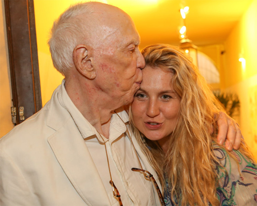 Jacques Louis Mercier com a filha Marie Mercier