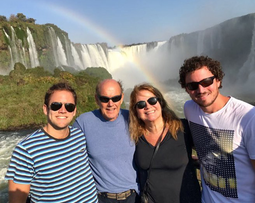 Família Fraga em Foz do Iguaçu