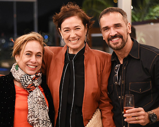 Cissa Guimarães, Lilia Cabral e Marcelo Saback