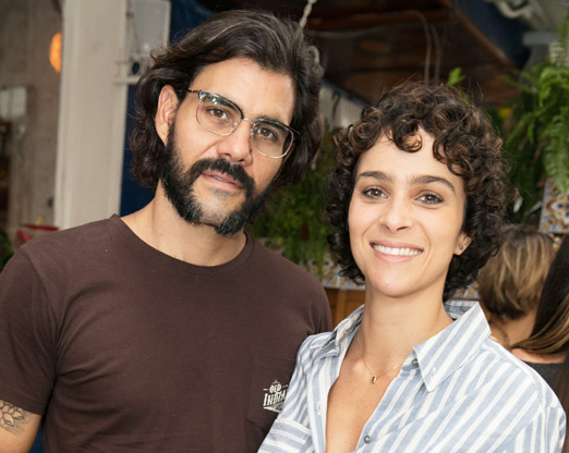 Juliano Cazarré e Leticia Bastos