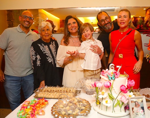 Denise Grassi com a família