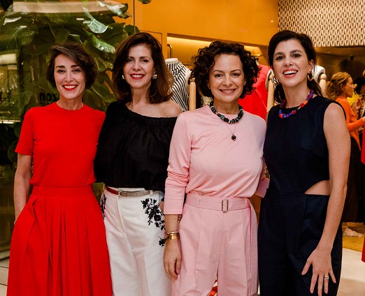Gabriela Moraes, Naná Paranaguá, Andrea Marques e Yasmine Paranaguá