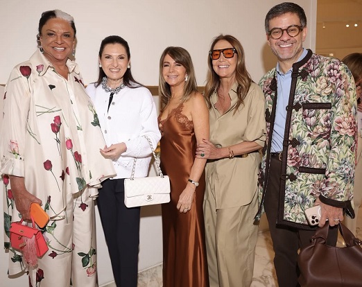 Bethy Lagardère, Cris Lotaif, Tania Bulhões, Donata Meirelles e Bruno Astuto