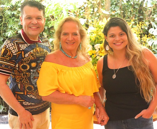 Carlos Lamoglia, Renata Fraga e Patricia Lamoglia