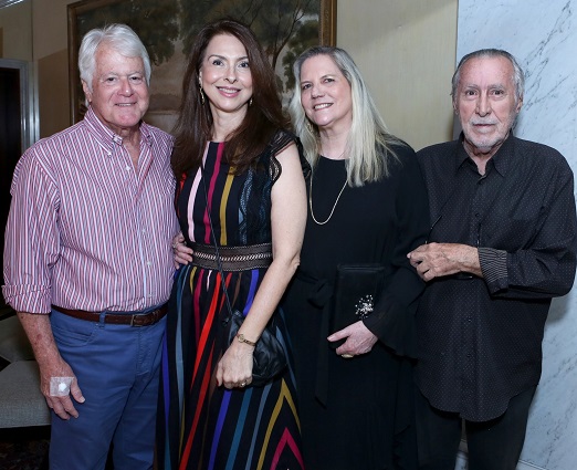 Chico e Mylene Peltier com Maninha e Leleco Barbosa