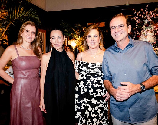 Cris Paes, Isabela Bussade, Lilibeth Monteiro de Carvalho e Eduardo Paes