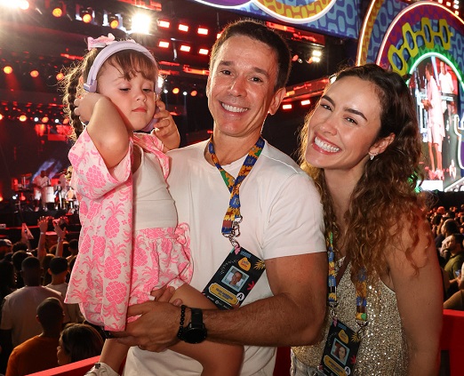 Felipe Carrera, Amanda Richter e a filha Julia
