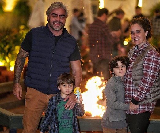 Ian Costa, Mariana Friedheim e os filhos