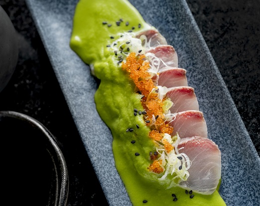 Peixe branco ao gazpacho de maçã verde